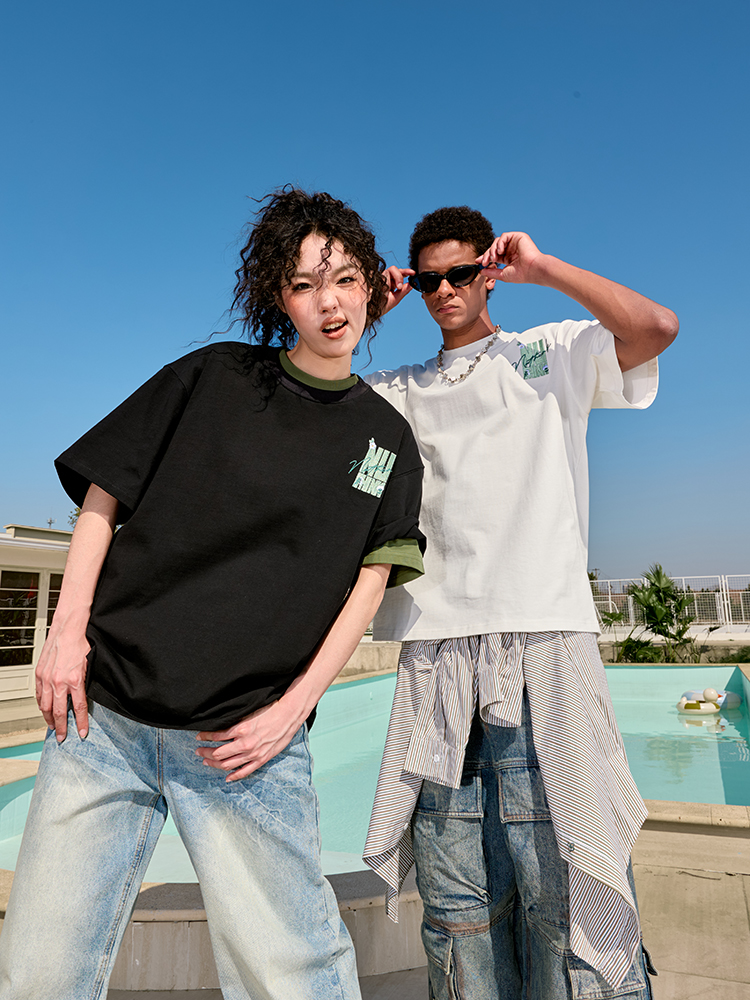 Plus Size Hip Hop Heavy Embroidery Short Sleeve T-Shirt - Letter Floral Trendy Unisex Loose Fit for Summer 2025 Plus Size Hip Hop Heavy Embroidery Short Sleeve T-Shirt - Letter Floral Trendy Unisex Loose Fit for Summer 2025