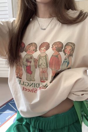 Plus Size Loose-Fitting Round Neck Cotton T-Shirt for Women - Summer Short Sleeve Casual Top for Students