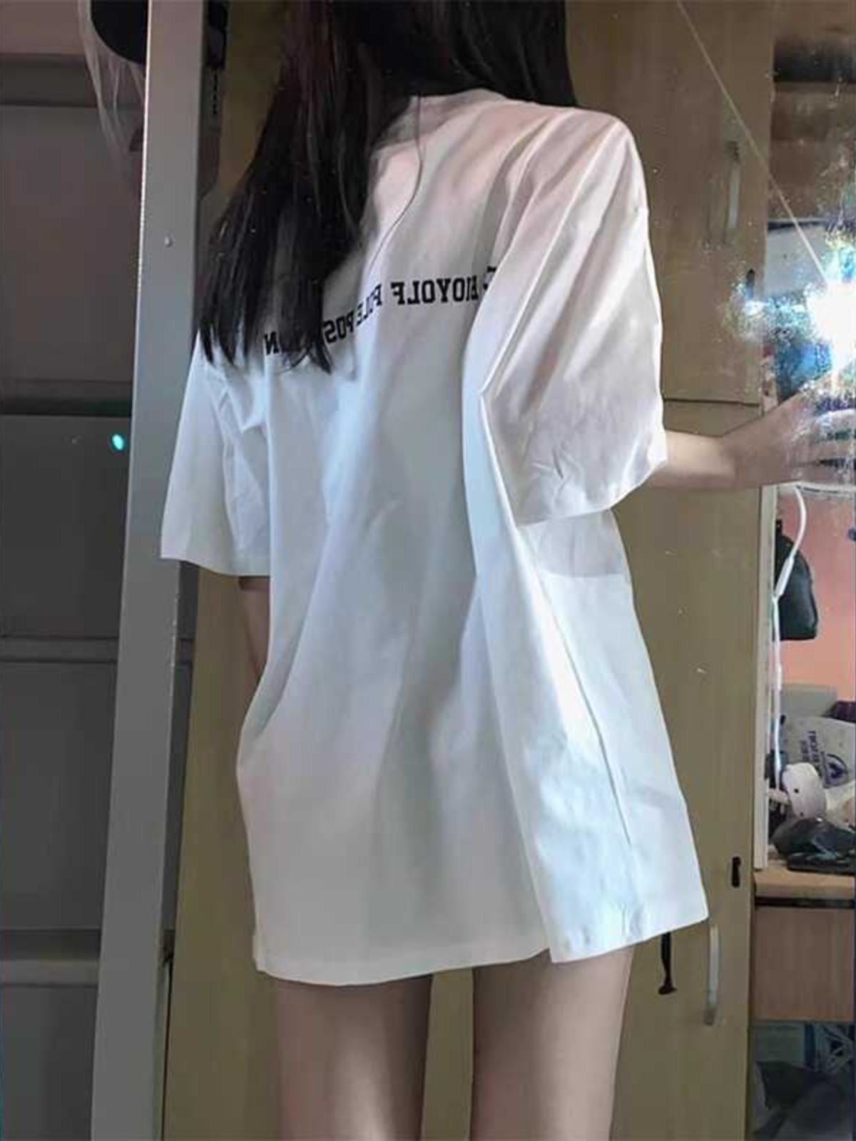 Plus-Size Oversized American-Style Pure Cotton Short Sleeve T-Shirt for Women - Casual Loose Fit Mid-Length Top Plus-Size Oversized American-Style Pure Cotton Short Sleeve T-Shirt for Women - Casual Loose Fit Mid-Length Top