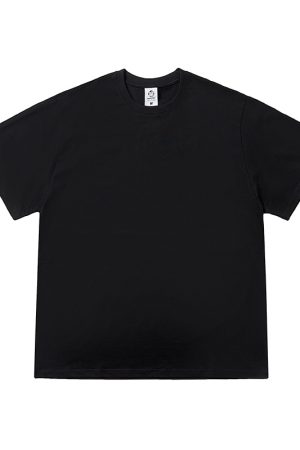 Plus Size Solid Color Basic Short Sleeve T-Shirt for Men - Trendy Loose Bat Sleeve Design, Comfortable and Stylish Everyday Wear