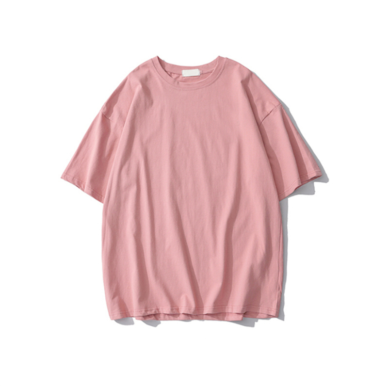 Plus-Size Solid Color Oversized Short-Sleeve T-Shirt for Men and Women - Casual Loose-Fit Basic Tee Plus-Size Solid Color Oversized Short-Sleeve T-Shirt for Men and Women - Casual Loose-Fit Basic Tee