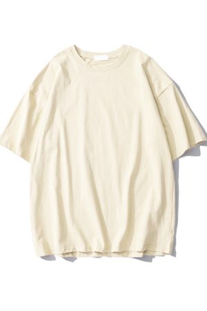 Plus-Size Solid Color Oversized Short-Sleeve T-Shirt for Men and Women - Casual Loose-Fit Basic Tee