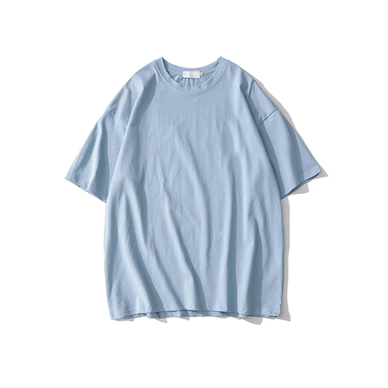 Plus-Size Solid Color Oversized Short-Sleeve T-Shirt for Men and Women - Casual Loose-Fit Basic Tee Plus-Size Solid Color Oversized Short-Sleeve T-Shirt for Men and Women - Casual Loose-Fit Basic Tee