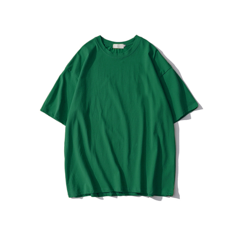 Plus-Size Solid Color Oversized Short-Sleeve T-Shirt for Men and Women - Casual Loose-Fit Basic Tee Plus-Size Solid Color Oversized Short-Sleeve T-Shirt for Men and Women - Casual Loose-Fit Basic Tee