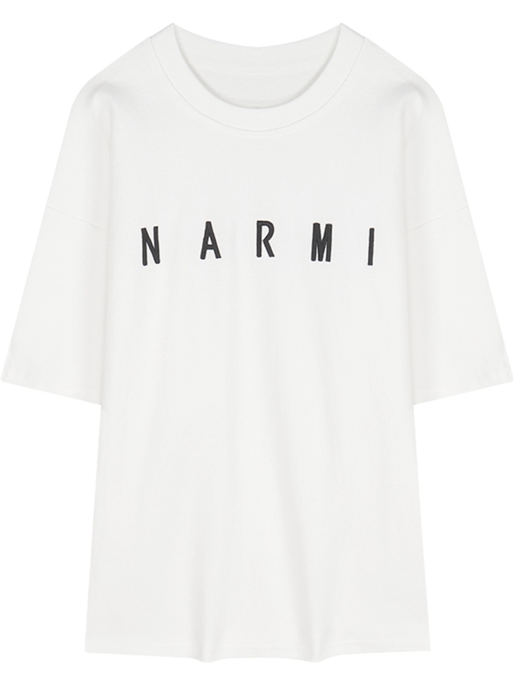 Plus Size Trendy White Cotton Short Sleeve T-Shirt for Women, Korean Style Loose Fit Mid-Length Top for Students Plus Size Trendy White Cotton Short Sleeve T-Shirt for Women, Korean Style Loose Fit Mid-Length Top for Students