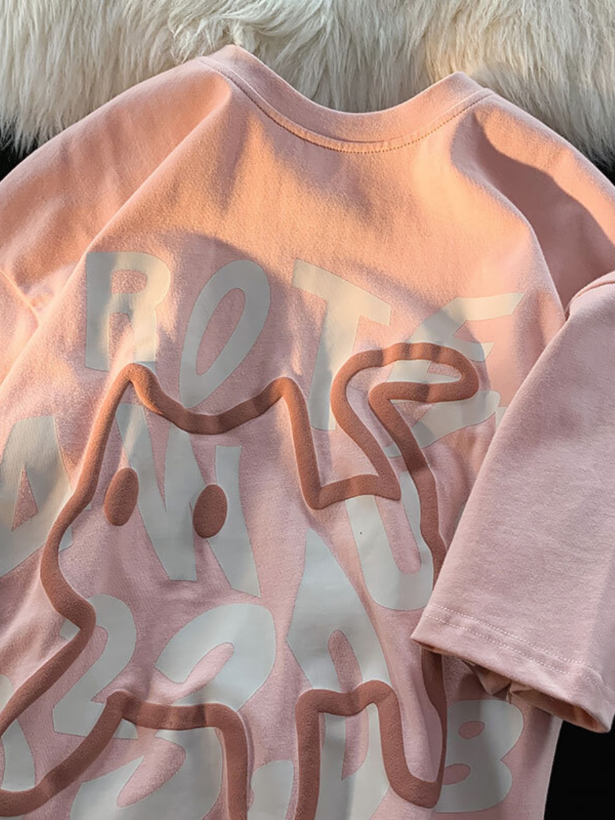 Plus-Size Unisex Cotton Short-Sleeve T-Shirt with Letter Print - Trendy Loose-Fitting Couple's Top for Casual Y2K Style Plus-Size Unisex Cotton Short-Sleeve T-Shirt with Letter Print - Trendy Loose-Fitting Couple's Top for Casual Y2K Style