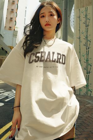 Plus Size Vintage Letter Short Sleeve T-Shirt - Trendy Heavyweight Unisex for Summer 2025 - Cool Feel American Style