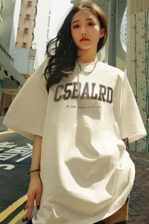 Plus Size Vintage Letter Short Sleeve T-Shirt - Trendy Heavyweight Unisex for Summer 2025 - Cool Feel American Style