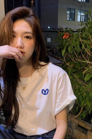 Plus Size Women's Cotton Mid-Length Short Sleeve T-Shirt - Loose Fit, Versatile Round Neck Style for Everyday Wear