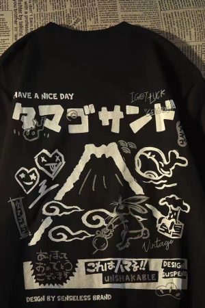 Plus-Size Women's Japanese-Style Loose Retro Cotton Short Sleeve T-Shirt for Couples - Casual Vintage Fashion