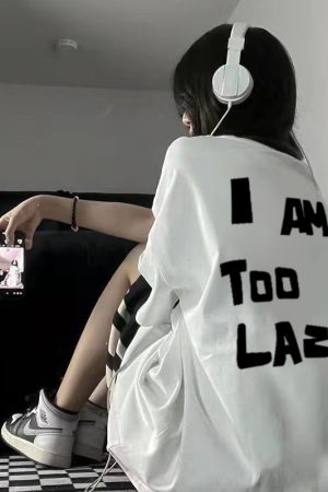 Plus Size Women's Retro American Style Loose Fit Short Sleeve Cotton T-Shirt - Trendy Casual Top for Everyday Wear