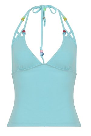 Pure Desire Blue Floral Mesh Lace Spliced Bodycon Skirt - Summer Vacation Style, Three-Dimensional Design, Trendy Y2K Fashion