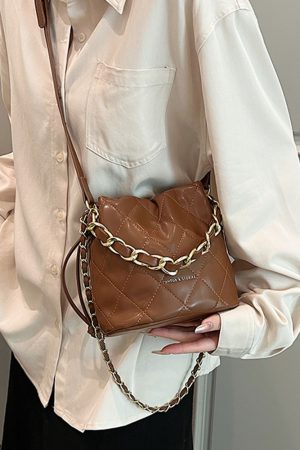 Quilted Bucket Bag for Women - Niche Fashion Chanel-Style Crossbody for Autumn/Winter 2025, Versatile High-End Design
