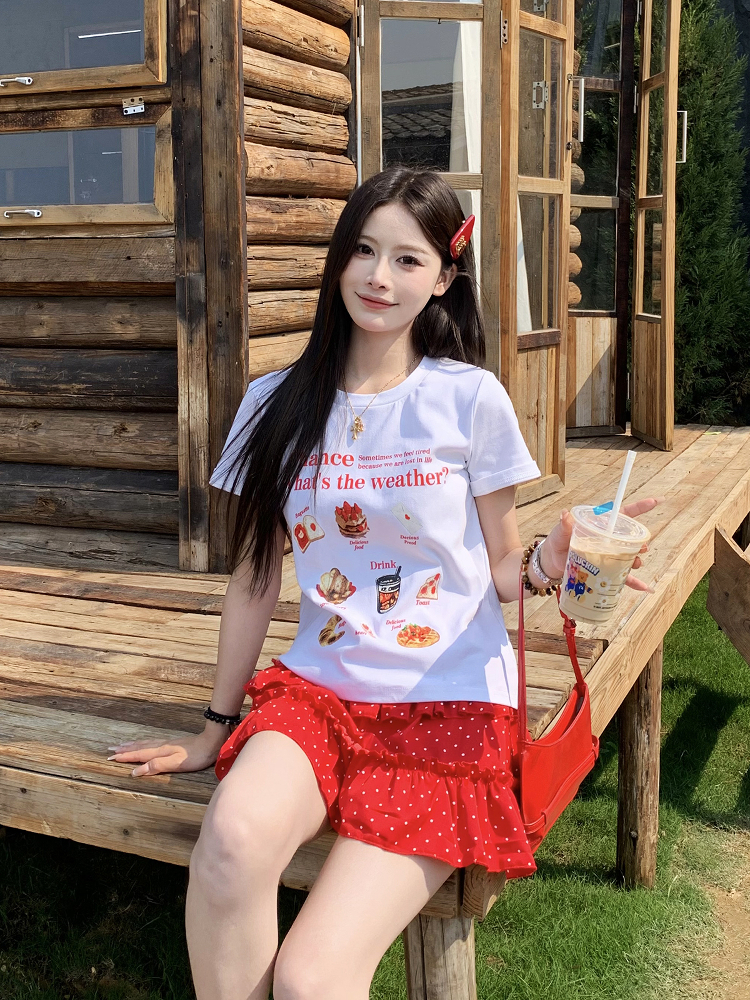 Red Polka Dot A-Line Skirt for Women - Waist-Defining Slimming Cake Puff Short Skirt - Trendy Y2K Style Red Polka Dot A-Line Skirt for Women - Waist-Defining Slimming Cake Puff Short Skirt - Trendy Y2K Style