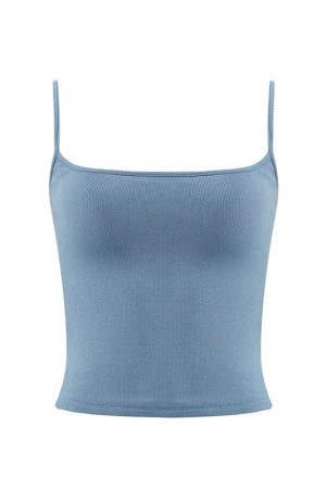 Red Slim Fit Camisole for Women - Stylish Short Top with Chest Pad, Perfect for Layering or Outdoor Wear