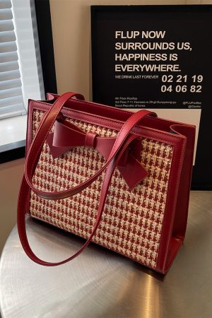 Red Women's Handbag - 2025 New Style Shoulder Bag, Large Capacity Tote for Daily Use, Weddings, Bridesmaids & Brides