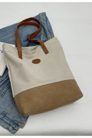 Retro Canvas Tote Bag for Women, 2025 Fashion Large Capacity Shoulder Bag, Versatile Commuter Style