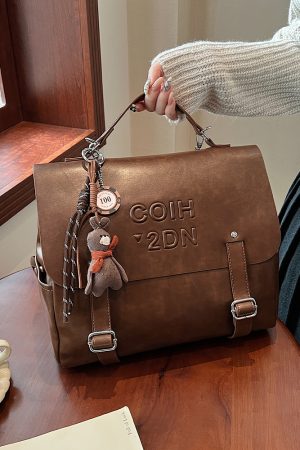 Retro Casual Backpack for Women - 2025 Winter Fashion Trend, Versatile Briefcase for College, Classes, and Commuting