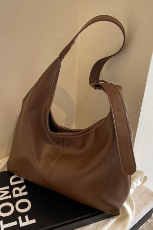 Retro Commuter Underarm Bag for Women - 2025 Autumn Winter Versatile Tote Shoulder Bag with High-End Feel