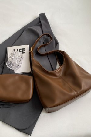 Retro Commuter Underarm Bag for Women - 2025 Autumn Winter Versatile Tote Shoulder Bag with High-End Feel