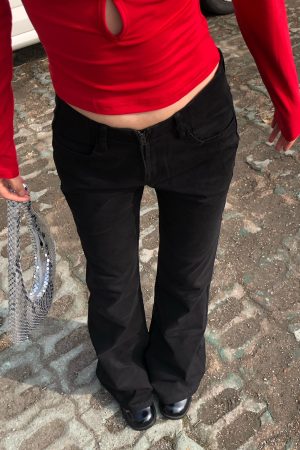 Retro High-Waisted Slim-Fit Leggings for Women - High Elasticity Casual Cotton Pants with Spicy Detail - Versatile American Style