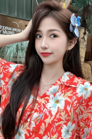 Retro Hong Kong Style Short-Sleeved Floral Shirt for Women - Hawaiian Batik Collar Loose Casual Top for Seaside Vacation