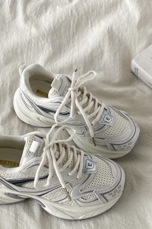 Retro Hong Kong Style Thick-Soled Height-Increasing Dad Shoes for Women - Trendy, Lightweight, Versatile Casual Sports Footwear