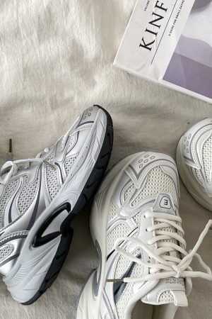 Retro Hong Kong Style Thick-Soled Height-Increasing Dad Shoes for Women - Trendy, Lightweight, Versatile Casual Sports Footwear