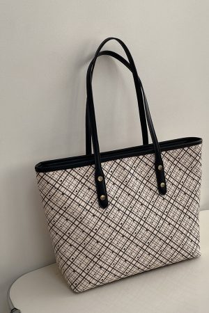 Retro Large Capacity Tote Bag for Women - Versatile Commuting Shoulder Handbag, 2025 Niche Design