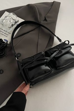 Retro Oil Wax Leather Underarm Bag for Women - 2025 Winter Casual Shoulder Bag, Niche High-End Dumpling Style