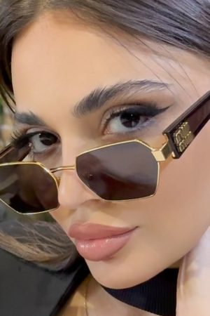 Retro Polygonal Slimming Sunglasses for Men and Women - High-End Punk Style Hip-Hop Party Eyewear