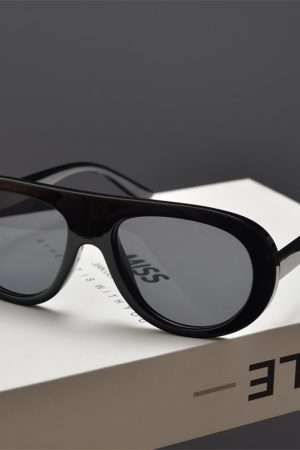 Retro Round Face Frog Sunglasses in Orange Tea Color - Unisex Slimming Fashion for Hip-Hop & Party Style