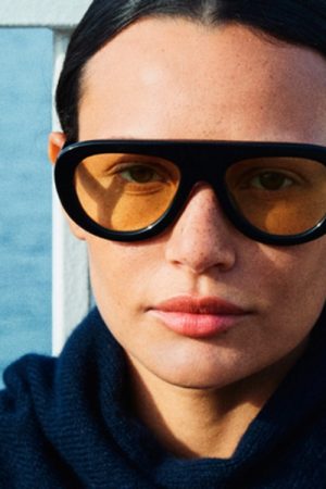 Retro Round Face Frog Sunglasses in Orange Tea Color - Unisex Slimming Fashion for Hip-Hop & Party Style