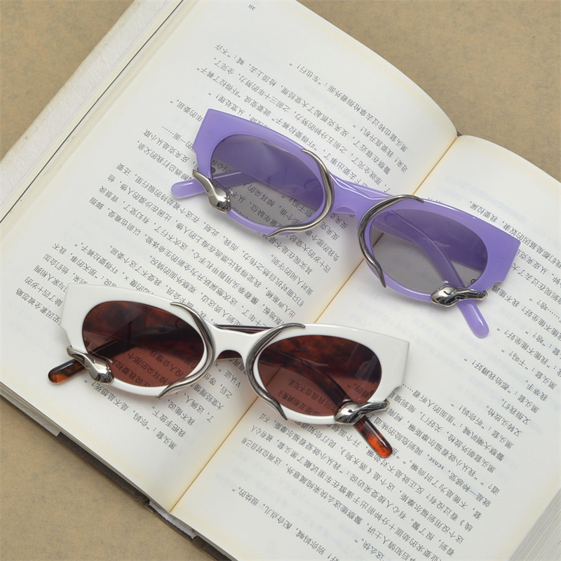 Retro Snake-Shaped Cat-Eye Sunglasses for Women - Millennium Style Korean Trendy Hip-Hop Party Eyewear Retro Snake-Shaped Cat-Eye Sunglasses for Women - Millennium Style Korean Trendy Hip-Hop Party Eyewear