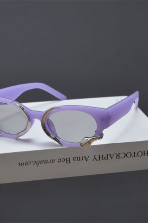 Retro Snake-Shaped Cat-Eye Sunglasses for Women - Millennium Style Korean Trendy Hip-Hop Party Eyewear