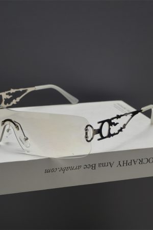 Retro Square Frameless Cut-Edge Sunglasses for Women - Millennial Punk Style, Internet Celebrity Street Fashion Accessory