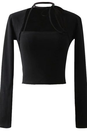 Retro Strapless High-Waisted Short Camisole and Shawl Cardigan Two-Piece Set for Women - European American Style Fashion