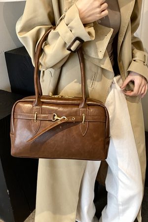 Retro Underarm Bag for Women - 2025 Stylish Handheld Shoulder Tote, Fashionable Pillow Bag for Spring and Summer Commuting