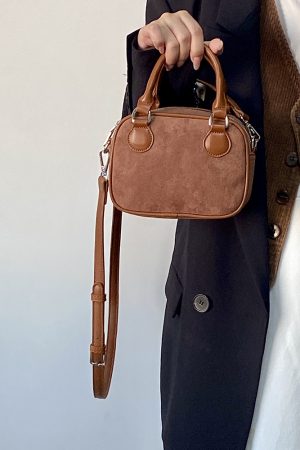 Retro Velvet Pillow Handbag for Women - Spring Summer Shoulder Crossbody Bag - Niche Design 2025