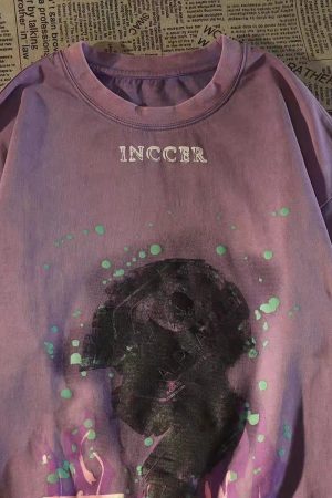 Retro Vintage Distressed Green Short Sleeve T-Shirt for Women - Trendy Summer Base Top in European and American Style