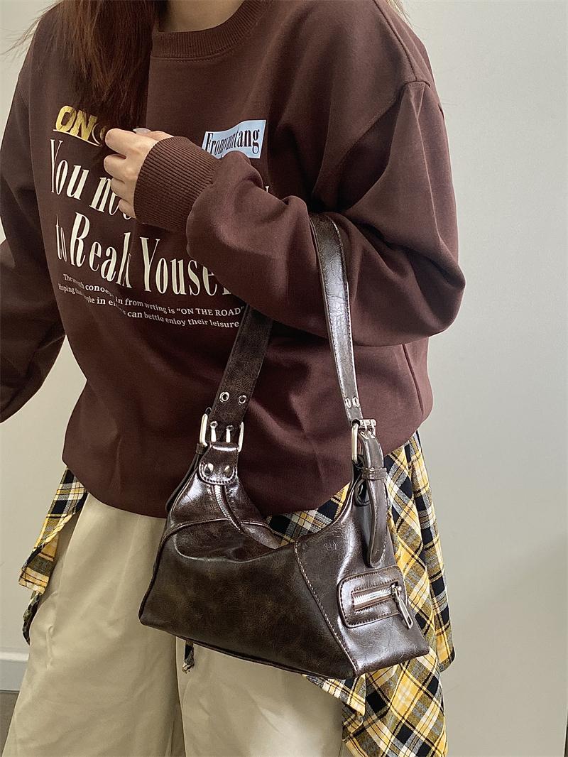 Retro Wasteland Style Women's Underarm Bag - Small Commuting Shoulder Tote - 2025 Niche Design Retro Wasteland Style Women's Underarm Bag - Small Commuting Shoulder Tote - 2025 Niche Design