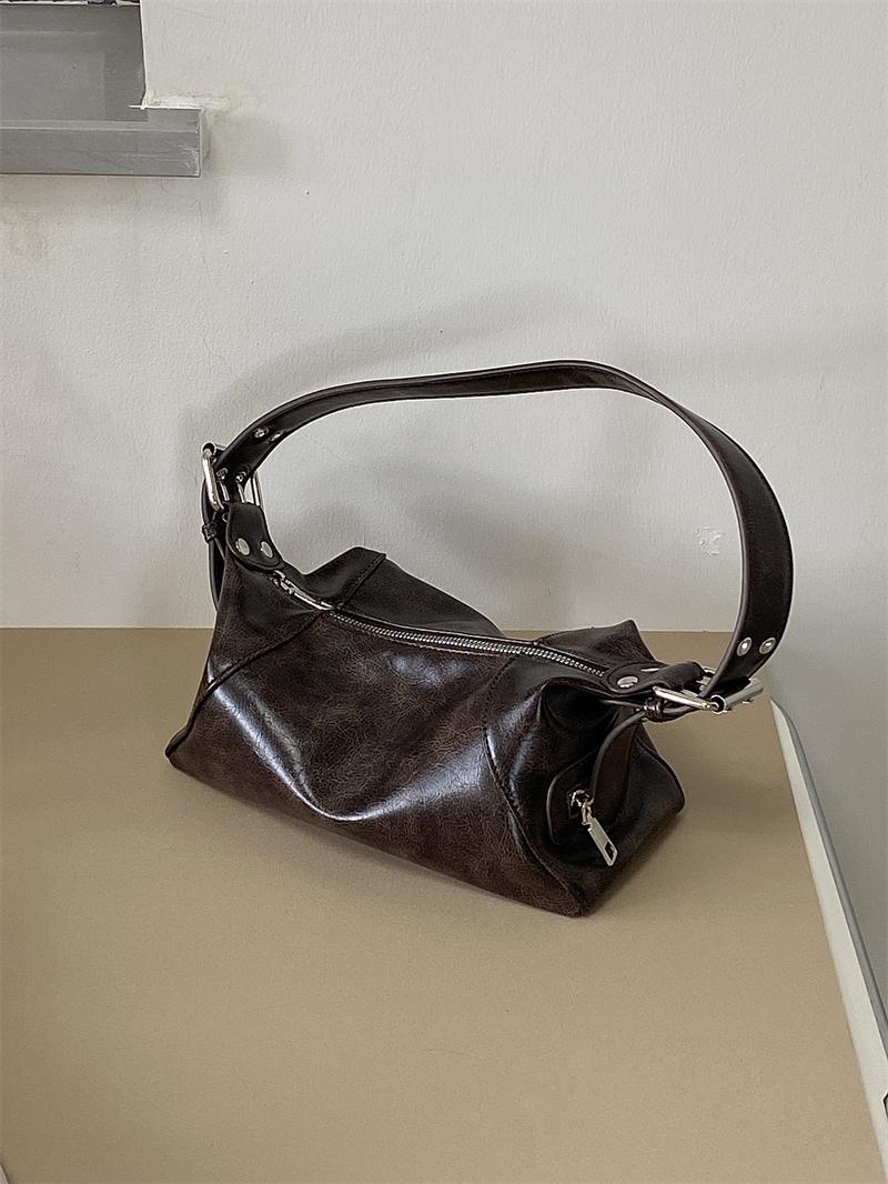 Retro Wasteland Style Women's Underarm Bag - Small Commuting Shoulder Tote - 2025 Niche Design Retro Wasteland Style Women's Underarm Bag - Small Commuting Shoulder Tote - 2025 Niche Design