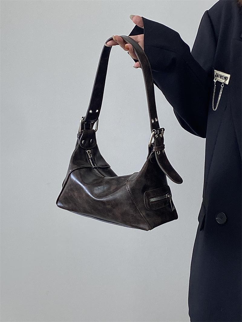 Retro Wasteland Style Women's Underarm Bag - Small Commuting Shoulder Tote - 2025 Niche Design Retro Wasteland Style Women's Underarm Bag - Small Commuting Shoulder Tote - 2025 Niche Design