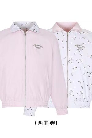 Reversible Plaid Raglan Jacket for Couples - Loose Fit Versatile Fashion Cardigan for Spring and Autumn, American Style Outerwear