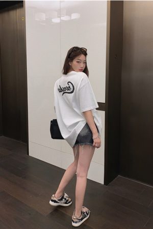 Rose Red Plus Size Loose Fit Cotton Short Sleeve T-Shirt for Women - Casual Mid-Length Top, Perfect for Everyday Wear