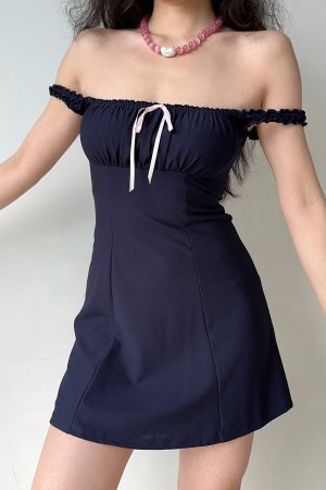 Ruffled Lace Square Neck Strap Dress for Women - Slim Fit Summer Mini Dress in European and American Style