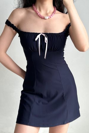 Ruffled Lace Square Neck Strap Dress for Women - Slim Fit Summer Mini Dress in European and American Style