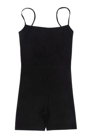 Sexy Strapless Backless Waist-Cinching Slim Black Camisole Jumpsuit - European & American Style, Perfect for Night Out