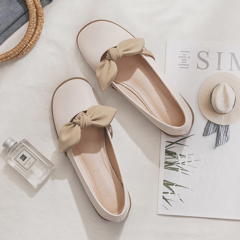 Sheepskin Flat Shoes for Women - 2025 Spring Autumn Evening Style - French Single Shoes for Skirts - Chic & Comfortable Fashion Footwear Sheepskin Flat Shoes for Women - 2025 Spring Autumn Evening Style - French Single Shoes for Skirts - Chic & Comfortable Fashion Footwear