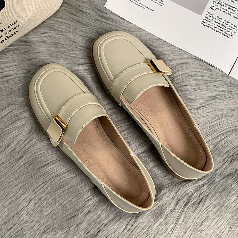 Sheepskin Flat Shoes for Women - 2025 Spring Autumn Evening Style - French Single Shoes for Skirts - Chic & Comfortable Fashion Footwear Sheepskin Flat Shoes for Women - 2025 Spring Autumn Evening Style - French Single Shoes for Skirts - Chic & Comfortable Fashion Footwear